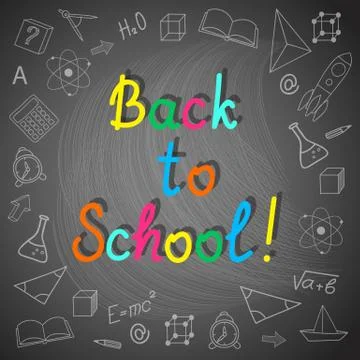 Banner for education Illustrazione stock