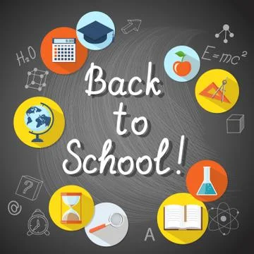 Banner for education Stock Illustration