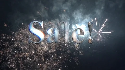 Banner with fireworks Stock Footage 112586159