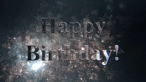 Banner with fireworks Stock Footage 112586360