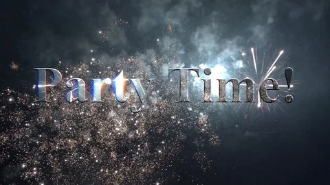 Banner with fireworks Stock Footage 112587319