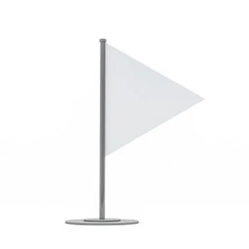 Banner flag templates isolated on background. Realistic mockup. 3D Stock Illustration