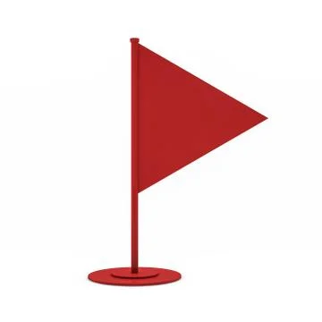 Banner flag templates isolated on background. Realistic mockup. 3D Stock Illustration