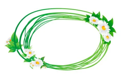 Banner with flowers Stock Illustration