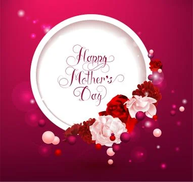 Banner with flowers Stock Illustration
