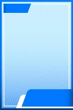 Banner frame template square blank on light blue gradient background square g 스톡 일러스트