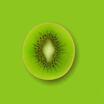 Banner With Fruit Kiwi Stock Illustration