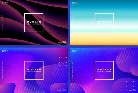 Banner gradient background modern with colorful style gradient color banner.. Stock Illustration