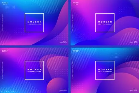 Banner gradient background modern with colorful style gradient color banner.. 스톡 일러스트