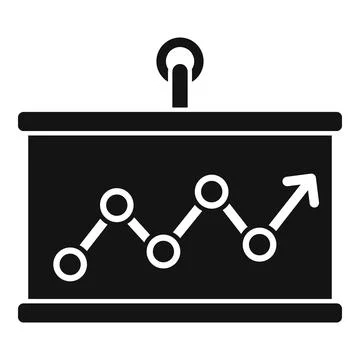Banner graph icon simple vector. Creative solution 스톡 일러스트