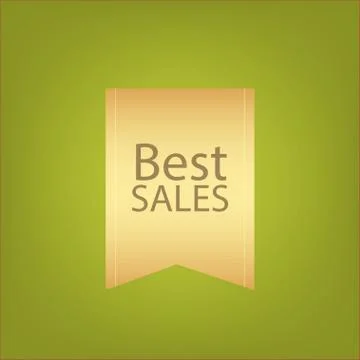 Banner on a green Illustrazione stock