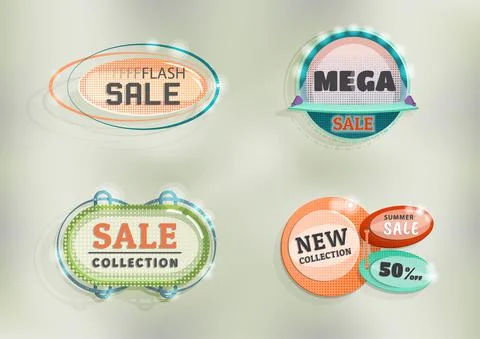 Banner Half tone Geometric Stock Illustration