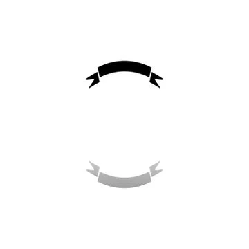 Banner icon flat Stock Illustration