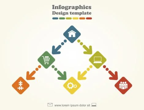 Banner infographic design template. Vector illustration Stock Illustration