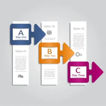 Banner infographic design template. Vector illustration Stock Illustration