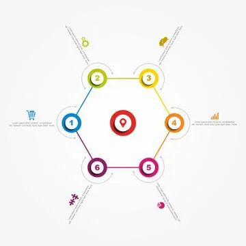Banner infographic design template. Vector illustration Illustrazione stock