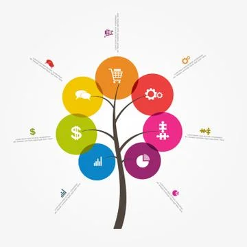 Banner infographic design template. Vector illustration Stock Illustration