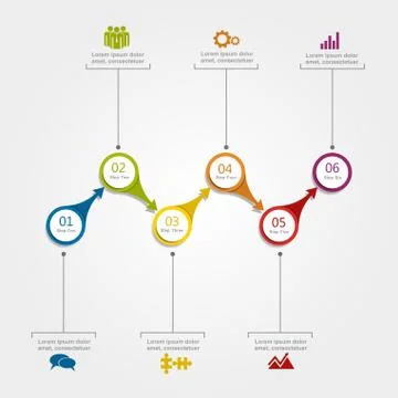 Banner infographic design template. Vector illustration Stock-Illustration