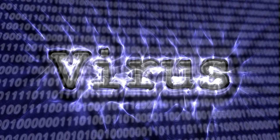 Banner of internet security buzzword text done with kirlian aura photography イラスト素材