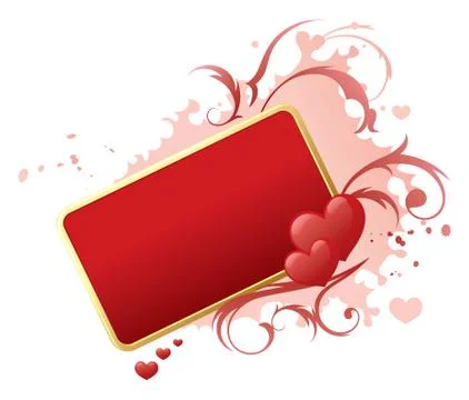 Banner of love Stock Illustration