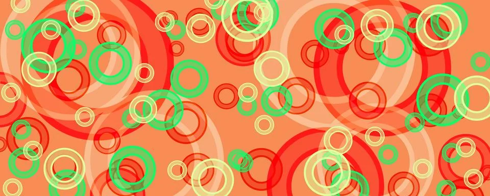 Banner of multicolored circles Stock Photos