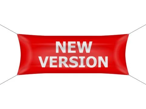 Banner new version Stock Illustration