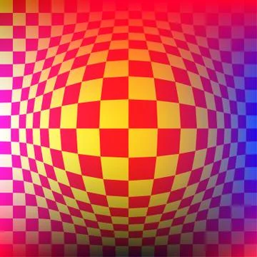 Banner optical illusion Stock Illustration