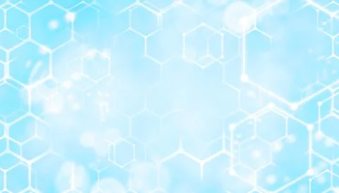 Banner or background with copy space in blue color. Technology background with Stock Illustration