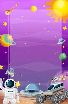 A banner outer space scence background Stock Illustration
