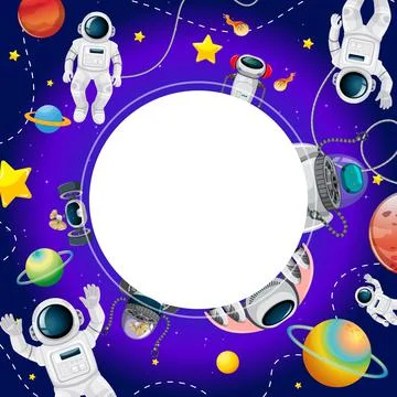 A banner outer space scence background Stock Illustration