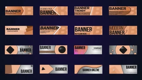 Banner Pack Stock After Effects