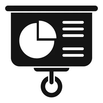 Banner presentation icon simple vector. File folder check Illustrazione stock