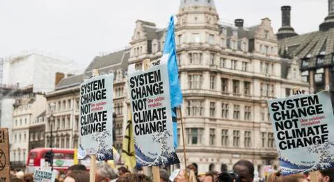 Banner At Protest rally Stock Photos