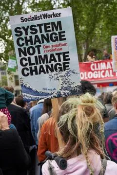 Banner At Protest rally Stock Photos