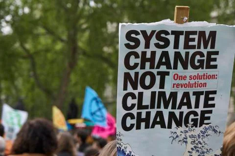 Banner At Protest rally Stock Photos