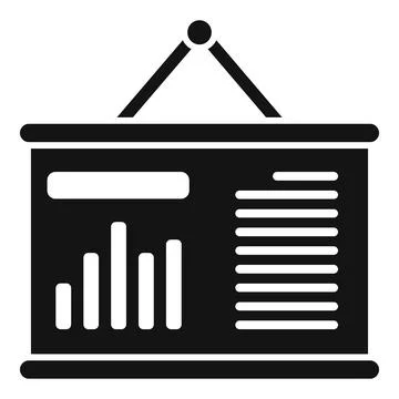 Banner report icon simple vector. Business document イラスト素材