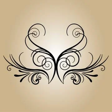 Banner retro flower Stock Illustration