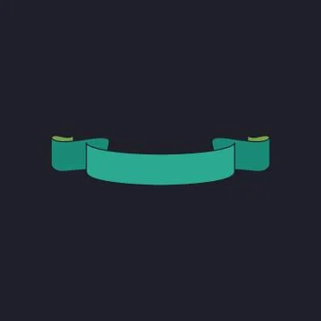Banner ribbon computer symbol Stock Illustration