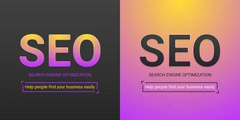 Banner of Search Engine Optimization. Vector 스톡 일러스트