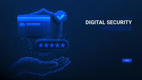 Banner with secure online payments Stock Illustration
