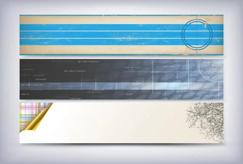 Banner set Stock Illustration