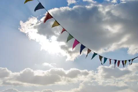 Banner in the sky Stock Photos