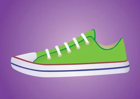 Banner with sneakers Stock Illustration