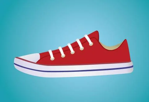 Banner with sneakers Stock Illustration