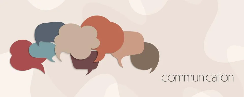 Banner speech bubble. Communication or connection social network concept Stock Illustration