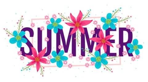 Banner for summer. 库存插图