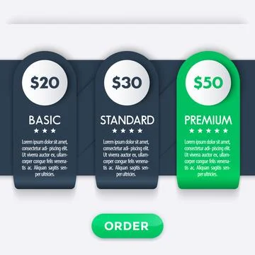 Banner for tariffs vector template Stock Illustration