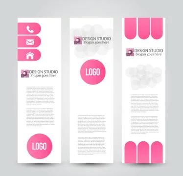 Banner template. Abstract background for design Stock Illustration