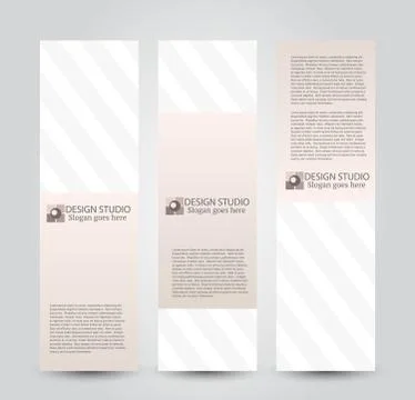 Banner template. Abstract background for design Stock Illustration