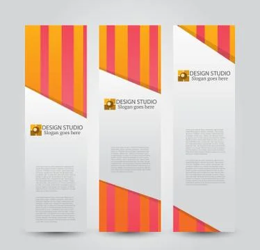 Banner template. Abstract background for design Stock Illustration